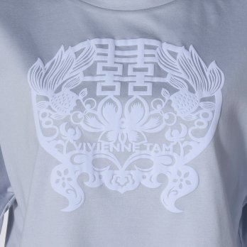 Gold fish foam print T-shirt プルオーバー 詳細画像