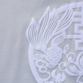 Gold fish foam print T-shirt プルオーバー 詳細画像