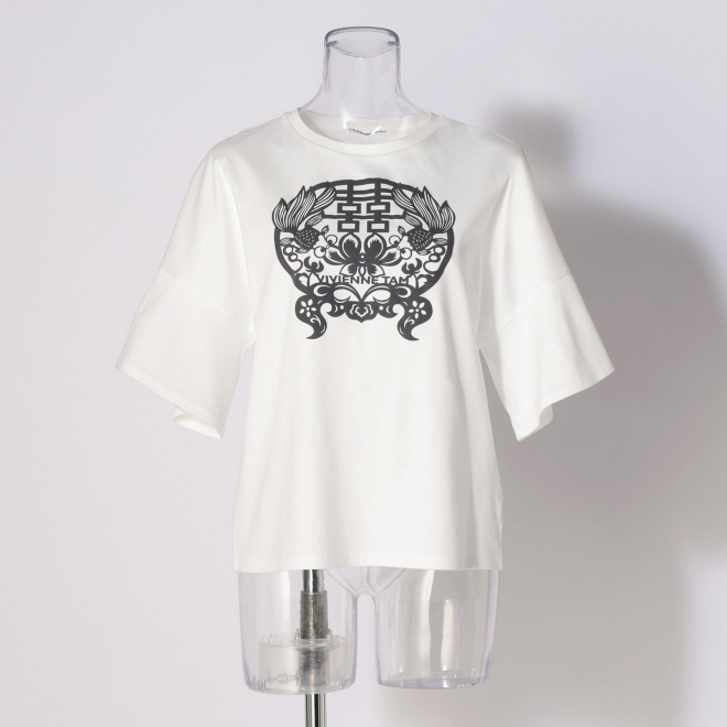 Gold fish foam print T-shirt プルオーバー 詳細画像 ホワイト 1