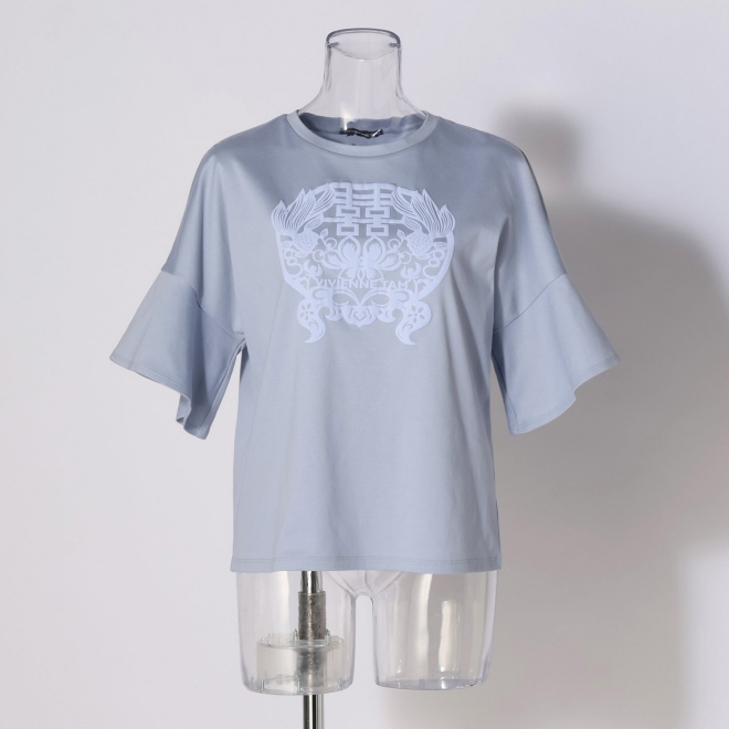 Gold fish foam print T-shirt プルオーバー 詳細画像 ライトブルー 1