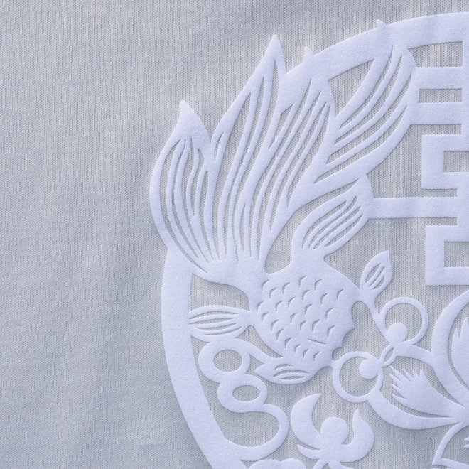 Gold fish foam print T-shirt プルオーバー 詳細画像 ライトブルー 6