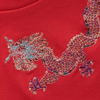 Dragon embroidery T-shirt プルオーバー 詳細画像