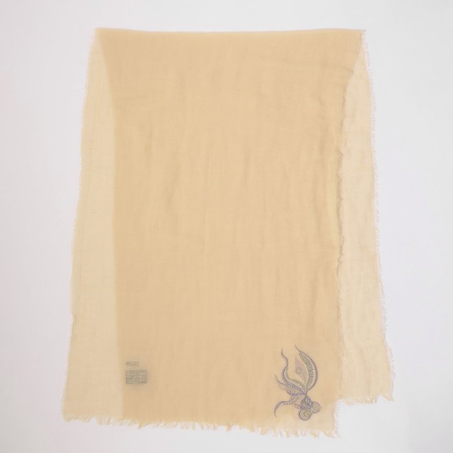 Gold fish embroidery Stole 詳細画像 ベージュ 1