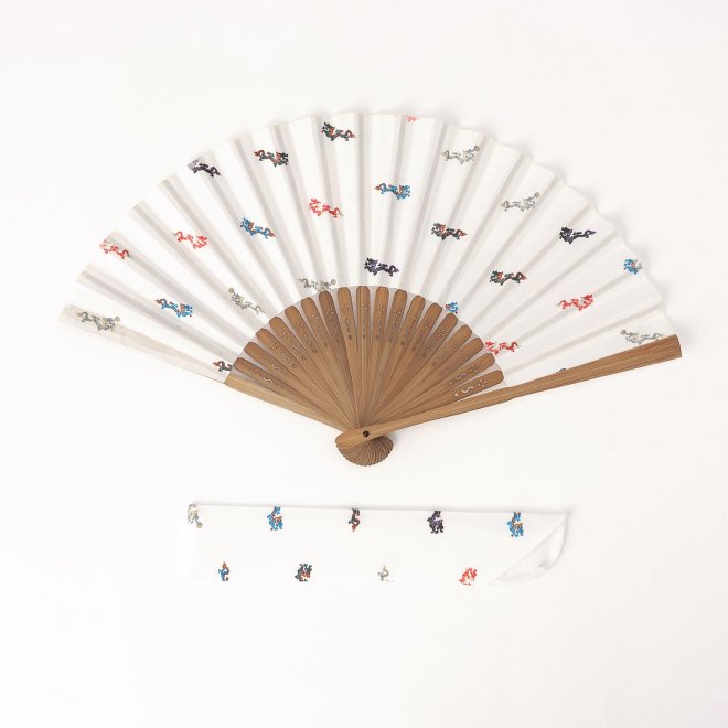 Mini dragon Folding fan 詳細画像 ホワイト 5
