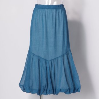 Sheer denim スカート
