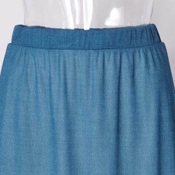 Sheer denim スカート 詳細画像