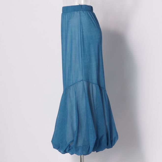 Sheer denim スカート 詳細画像 ライトブルー 2