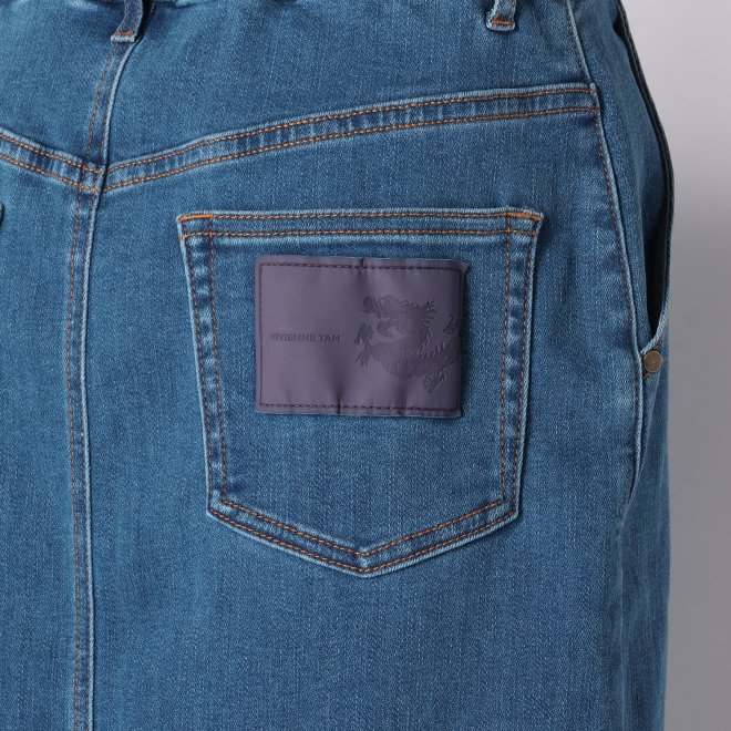 Dragon print denim スカート 詳細画像 ネイビー 5