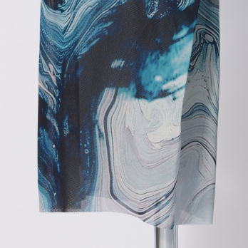 Marble dragon print on net パンツ 詳細画像