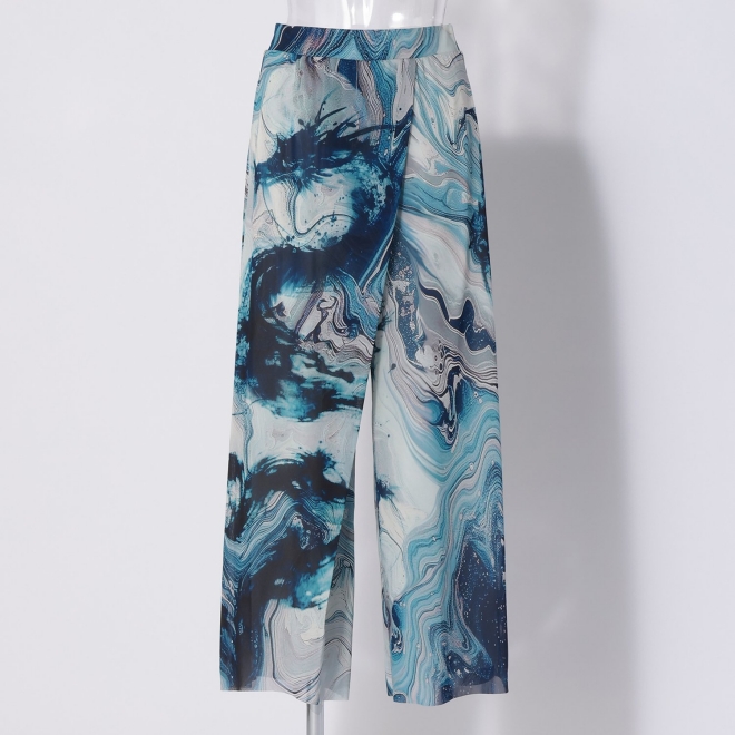 Marble dragon print on net パンツ 詳細画像 ブルー系マルチ 5