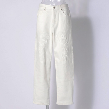 Dragon print denim パンツ 詳細画像