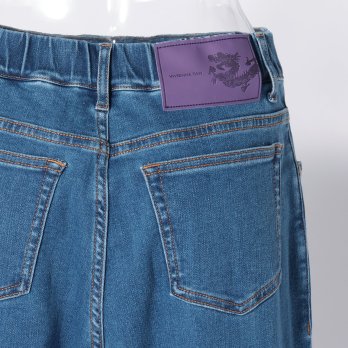 Dragon print denim パンツ 詳細画像