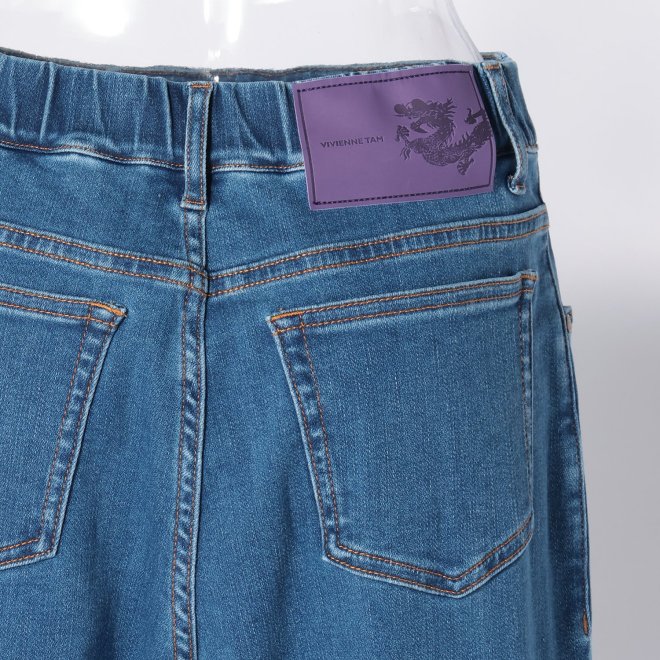 Dragon print denim パンツ 詳細画像 ネイビー 5