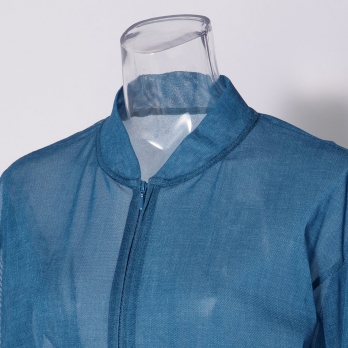 Sheer denim ブルゾン 詳細画像