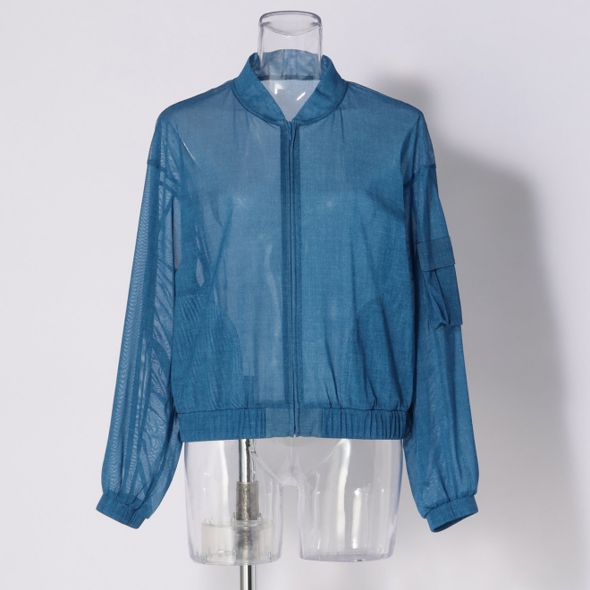 Sheer denim ブルゾン 詳細画像 ライトブルー 5