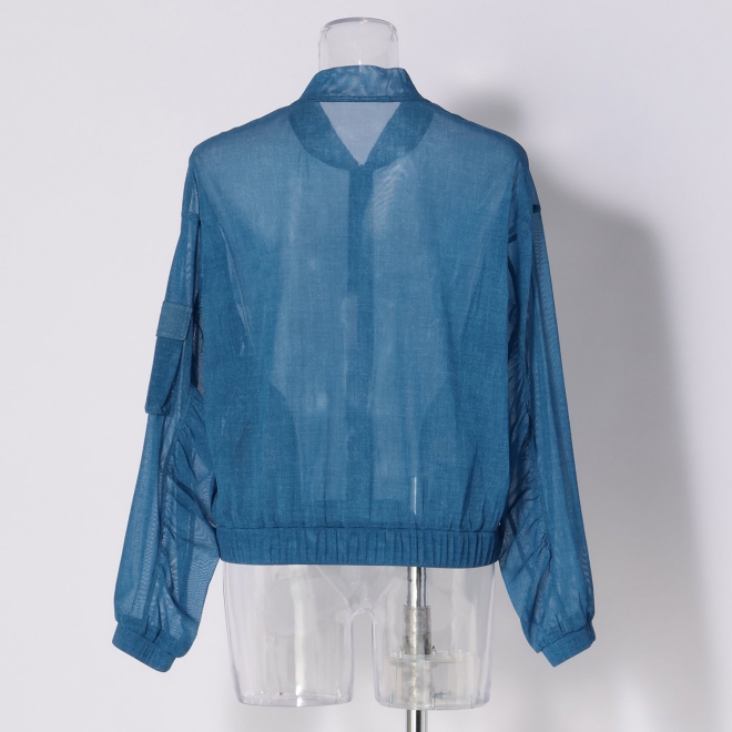 Sheer denim ブルゾン 詳細画像 ライトブルー 7