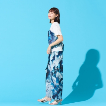 Marble dragon print T-shirt プルオーバー 詳細画像