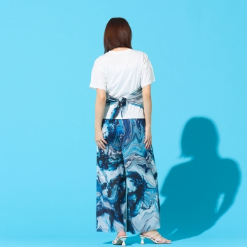 Marble dragon print T-shirt プルオーバー 詳細画像
