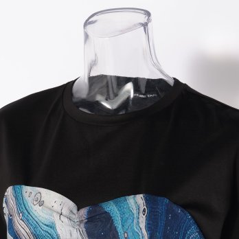 Marble dragon print T-shirt プルオーバー 詳細画像