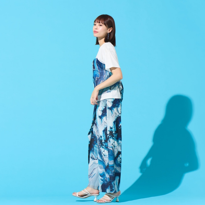 Marble dragon print T-shirt プルオーバー 詳細画像 ホワイト 2