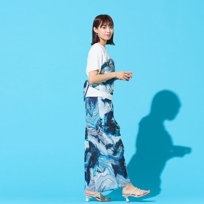 Marble dragon print T-shirt プルオーバー 詳細画像 ホワイト 4