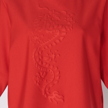 Dragon emboss Tops プルオーバー 詳細画像
