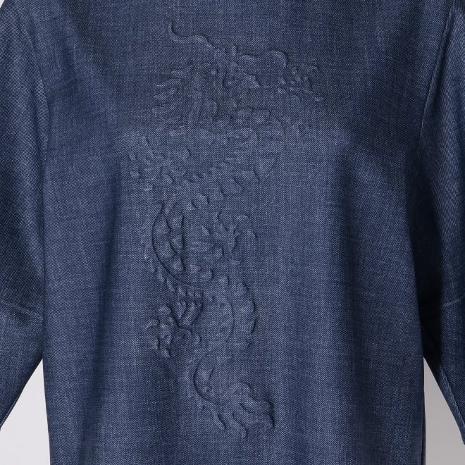 Dragon emboss Tops プルオーバー 詳細画像 ネイビー 4