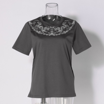 Emperor dragon embroidery T-shirt プルオーバー 詳細画像