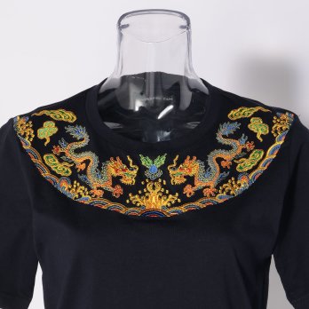 Emperor dragon embroidery T-shirt プルオーバー 詳細画像