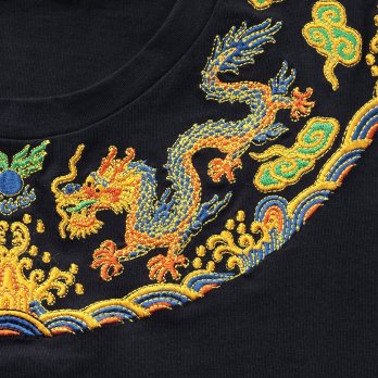 Emperor dragon embroidery T-shirt プルオーバー 詳細画像