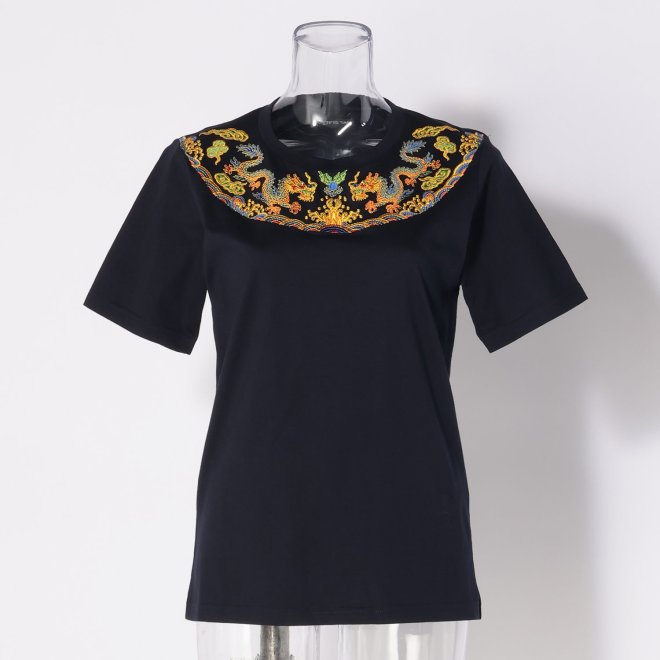 Emperor dragon embroidery T-shirt プルオーバー 詳細画像 ネイビー 1