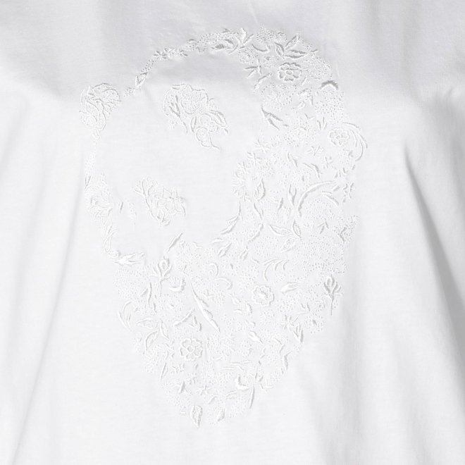 Flower panda embroidery T-shirt プルオーバー 詳細画像 ホワイト 2