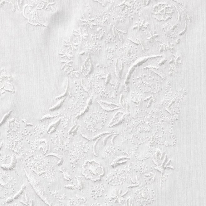 Flower panda embroidery T-shirt プルオーバー 詳細画像 ホワイト 3