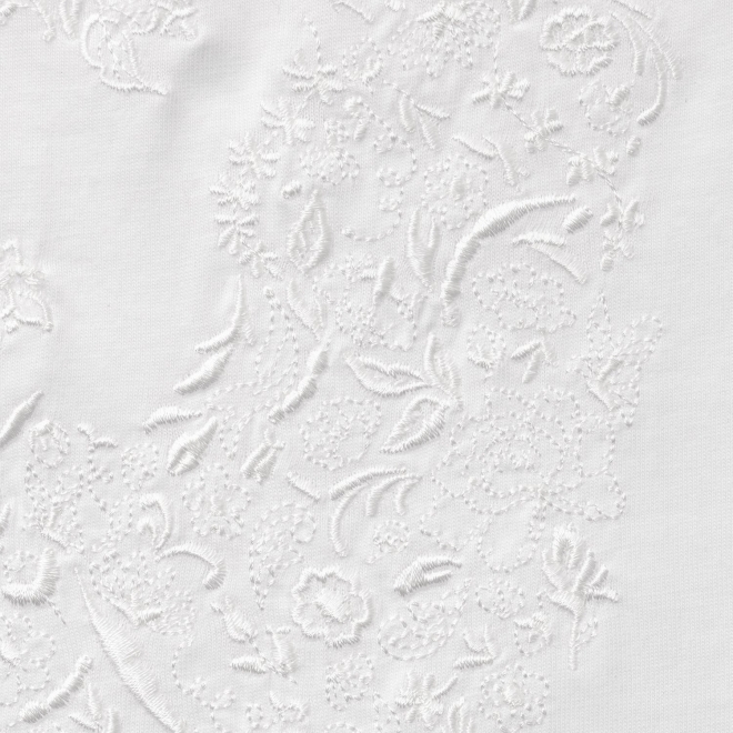 Flower panda embroidery Tシャツ 詳細画像 ホワイト 5