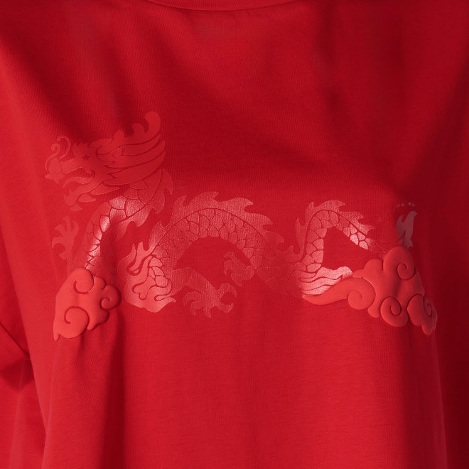 WLC ドラゴンプリント Tシャツ 詳細画像 レッド 4