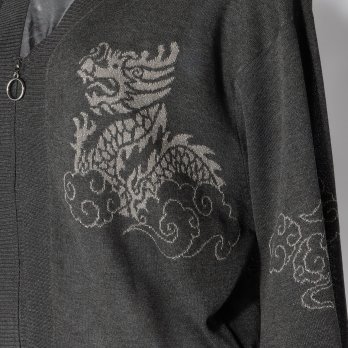 【COMING SOON】WLC 強撚インターシャニットジップ カーディガン 詳細画像