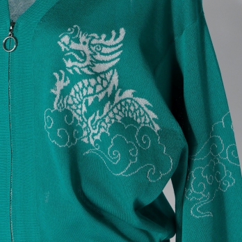 【COMING SOON】WLC 強撚インターシャニットジップ カーディガン 詳細画像