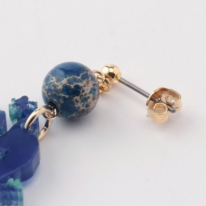 Dragon Pierced earrings 詳細画像 ネイビー 2