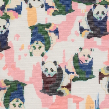 Panda print net ブラウス 詳細画像