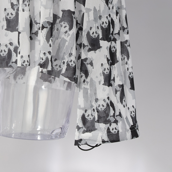 Panda print net ブラウス 詳細画像 黒系マルチ 6