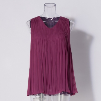 Reversible pleats ブラウス 詳細画像