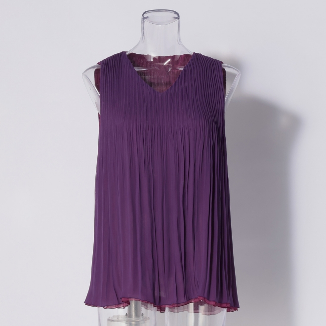 Reversible pleats ブラウス 詳細画像 パープル 4
