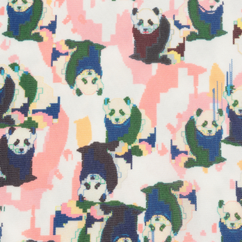 Panda print net ブラウス 詳細画像