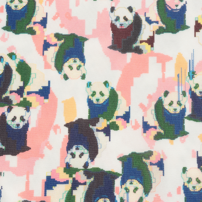 Panda print net ブラウス 詳細画像 白系マルチ 2