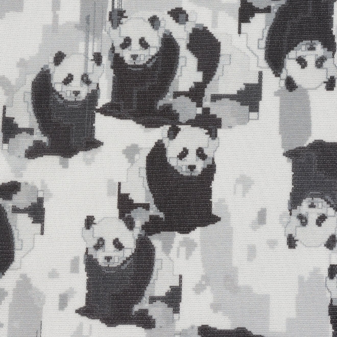 Panda print net ブラウス 詳細画像 黒系マルチ 10
