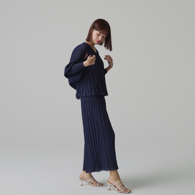 Pleats はおり 詳細画像 ネイビー 4