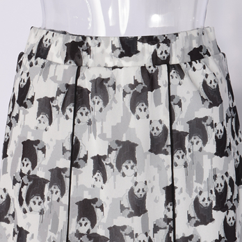 Panda print net スカート 詳細画像