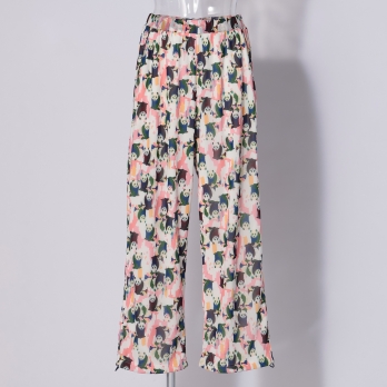 Panda print net パンツ 詳細画像