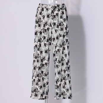 Panda print net パンツ 詳細画像