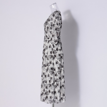 Panda print net ドレス 詳細画像